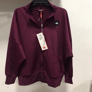 NWT KAPPA OVERSIZE zip up Jacket purple Women M
